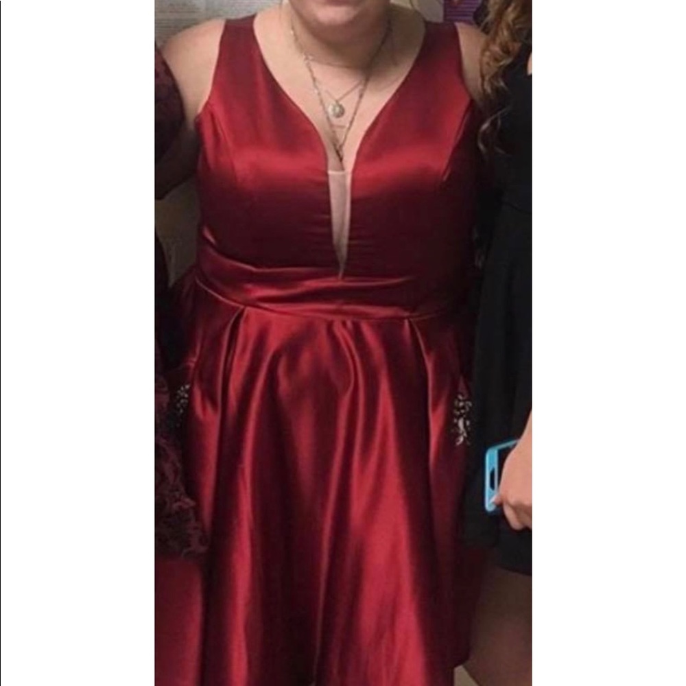 Short winter ball dress